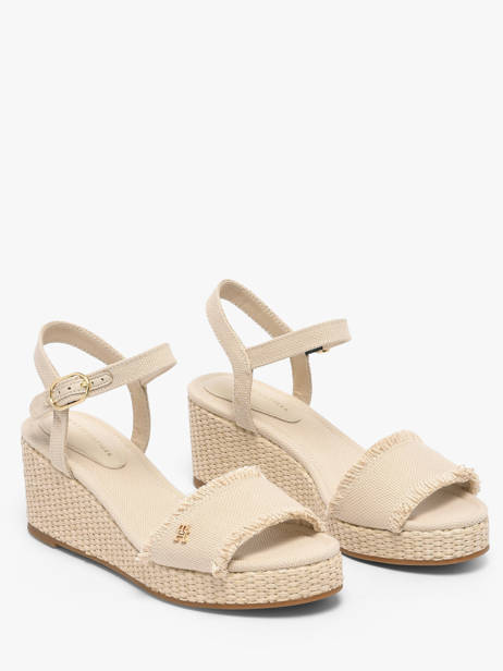 Sandales En Cuir Tommy hilfiger Beige women 9470ACI vue secondaire 1