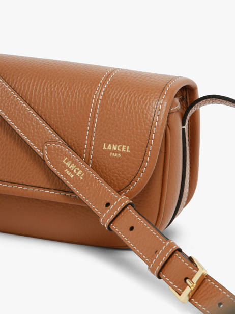 Small Leather Victoire Crossbody Bag Lancel Brown victoire A13991 other view 3