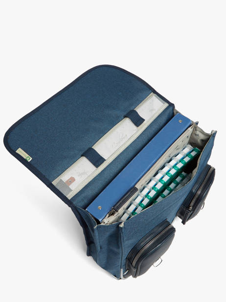 2-compartment Satchel Vintage Color Cameleon Blue vintage color CA146Q other view 4