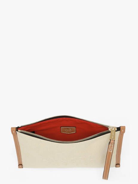 Pouch Jour Canvas And Leather Lancel Beige jour A14029 other view 2
