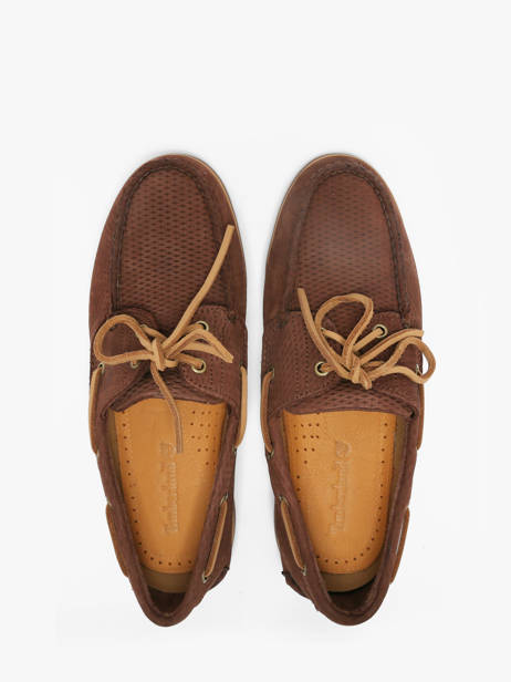 Boat Shoes In Leather Timberland Brown men 4187EIV1 other view 3