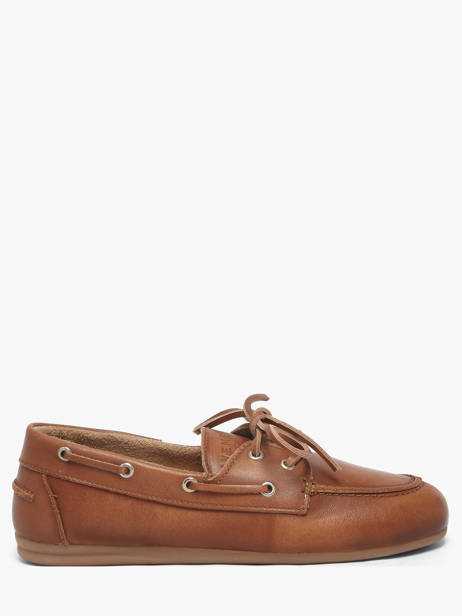 Boat Shoes In Leather Pavement Brown women 24128067