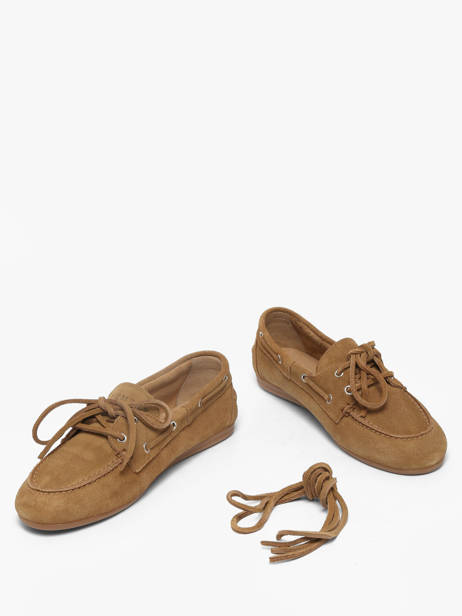 Boat Shoes In Leather Pavement Beige women 24128174 other view 2