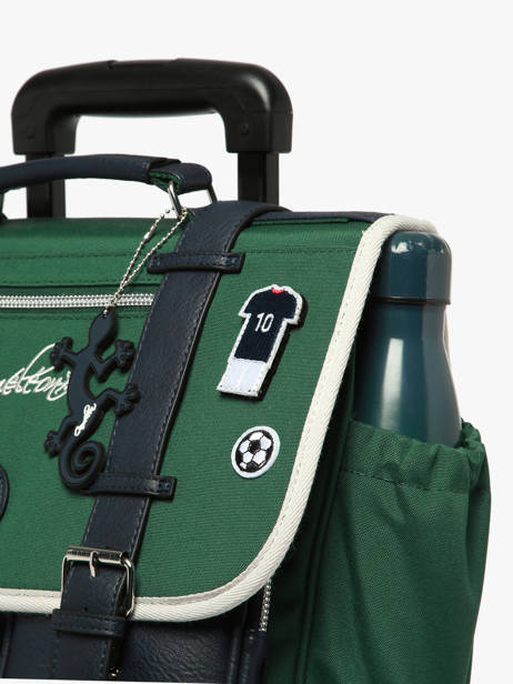 Wheeled Schoolbag 2 Compartments Vintage Urban Cameleon Green vintage urban CR38 other view 6