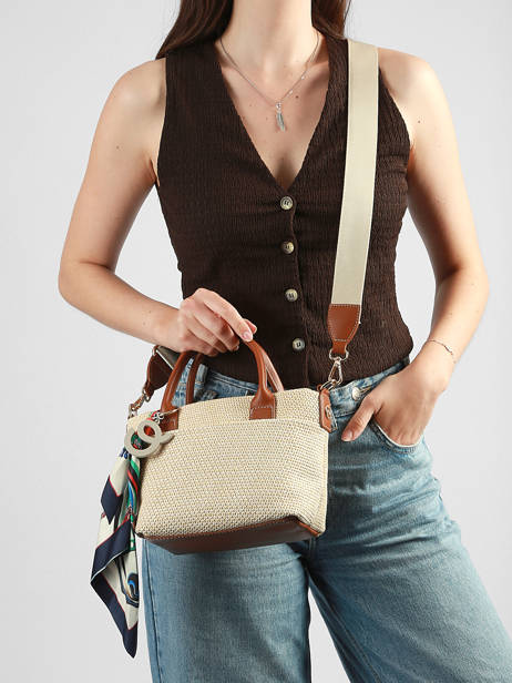Satchel Cap Ferret David jones Beige cap ferret CM8324 other view 1