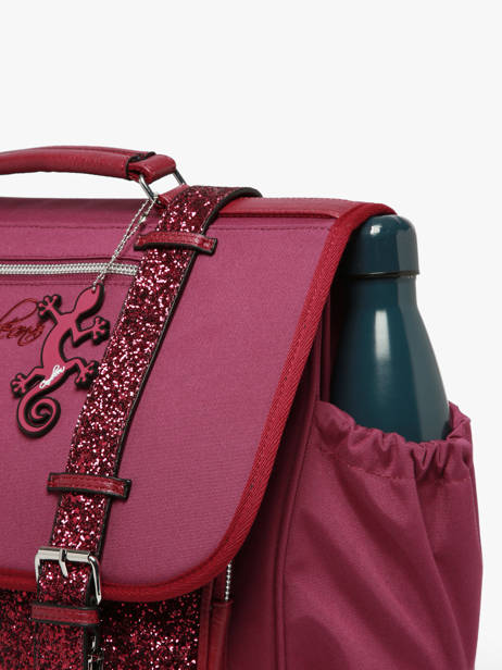 Satchel For Kids 3 Compartments Vintage Fantasy Cameleon Violet vintage fantasy CA41 other view 6