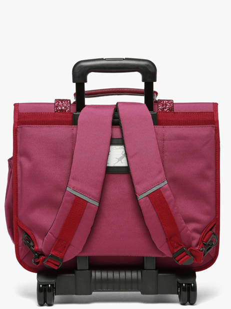 3-compartment Wheeled Satchel Vintage Fantasy Cameleon Violet vintage fantasy CR41 other view 5