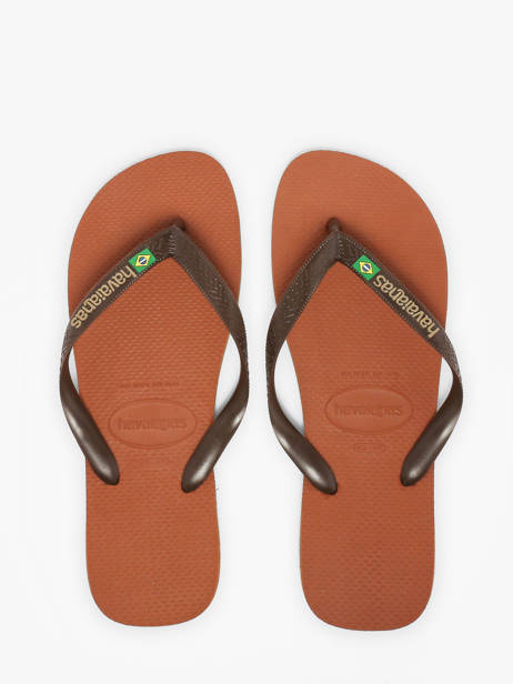Tongs Brasil Logo Havaianas Marron men 4110850H