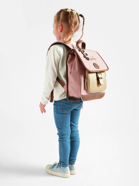 Sac à Dos 1 Compartiment Vintage Fantasy Cameleon Rose vintage fantasy SD30 vue secondaire 1