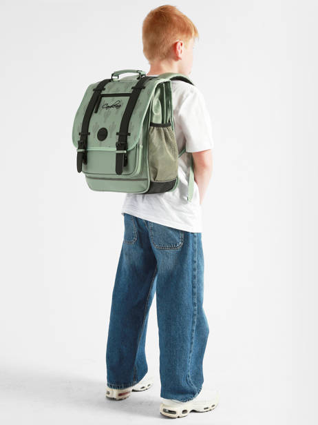 Sac à Dos Vintage North 2 Compartiments Cameleon Vert vintage north SD39 vue secondaire 1