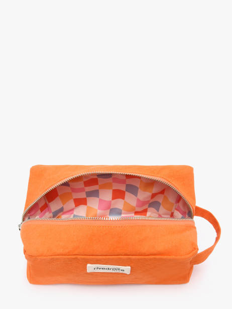 Recycled Cotton Tournelles Xl Zipped Pouch Rivedroite Orange timeless TOURXTIM other view 1