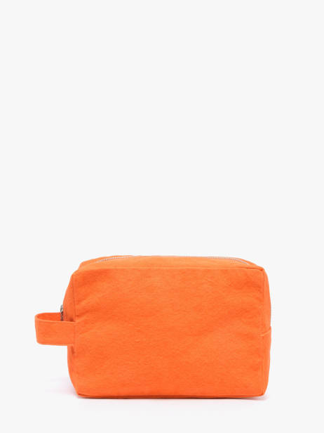 Recycled Cotton Tournelles Xl Zipped Pouch Rivedroite Orange timeless TOURXTIM other view 2