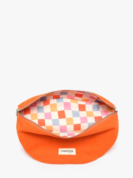 Le Sac Banane Custine Coton Recyclé Rivedroite Orange timeless CUSTITIM vue secondaire 2