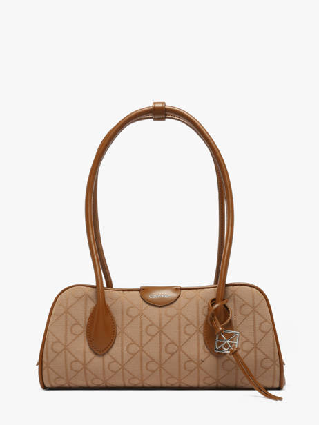 Sac Porté épaule Emblem Calvin klein jeans Beige emblem 4F3744G