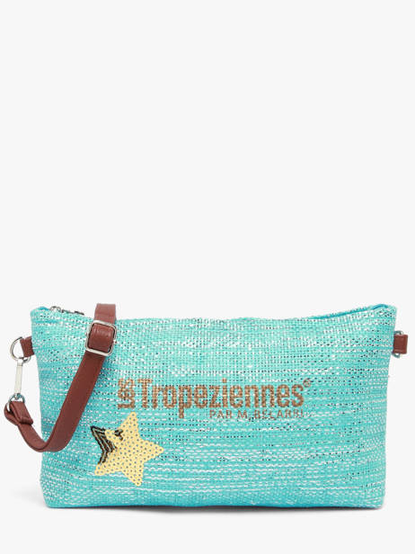 Shoulder Bag Panama Paper Les tropeziennes Blue panama TZ02