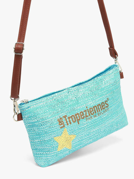 Shoulder Bag Panama Paper Les tropeziennes Blue panama TZ02 other view 2