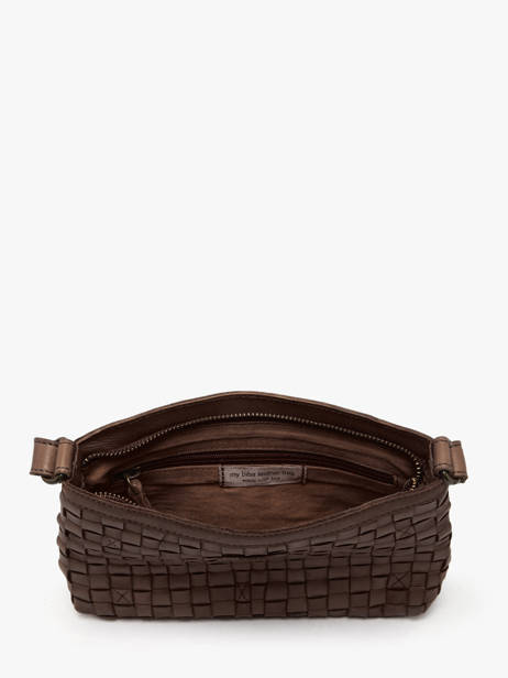 Sac Bandoulière Heritage Cuir Biba Marron heritage KA9 vue secondaire 2