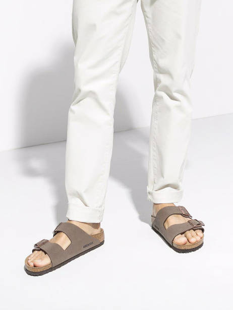 Slippers Arizona Birkenstock Brown men 151181 other view 1