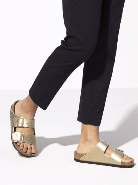 Slippers Arizona Birkenstock Gold women 1016111 other view 1