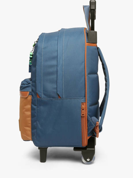 2-compartment Wheeled Schoolbag Tann's Blue les fantaisies g 73128 other view 1