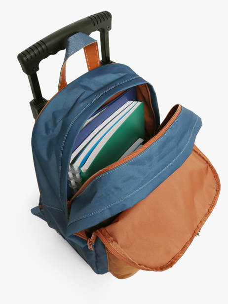 2-compartment Wheeled Schoolbag Tann's Blue les fantaisies g 73128 other view 2