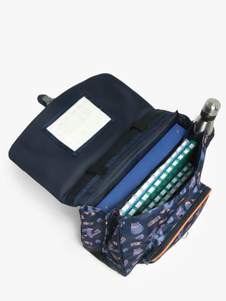 2-compartment Satchel Tann's Blue les fantaisies g 38155 other view 2