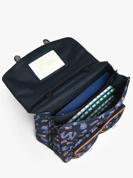 Cartable 2 Compartiments Tann's Bleu les fantaisies g 41155 vue secondaire 2
