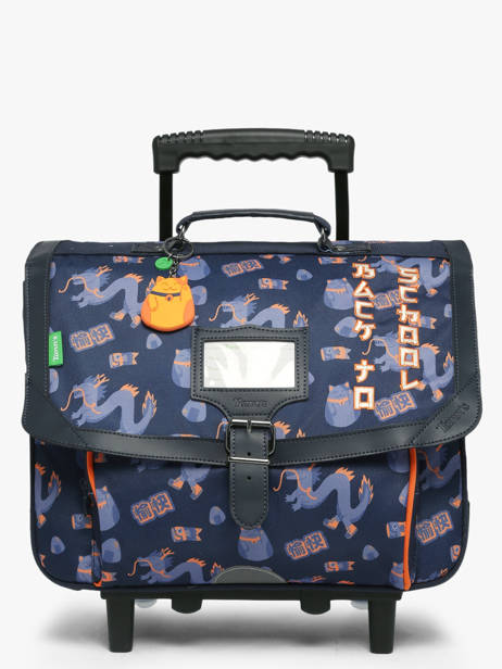 2-compartment Wheeled Satchel Tann's Blue les fantaisies g 42155