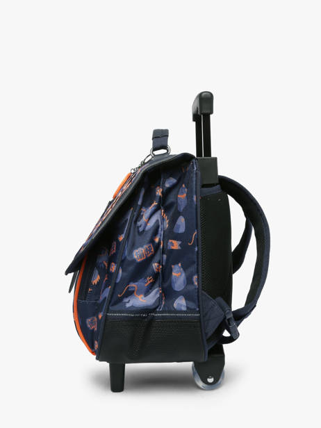 2-compartment Wheeled Satchel Tann's Blue les fantaisies g 42155 other view 1