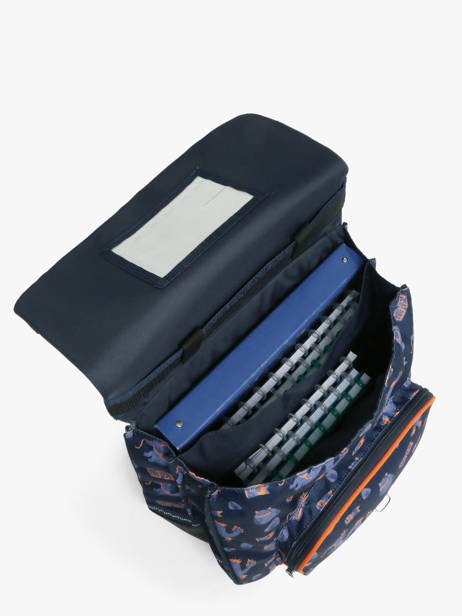 2-compartment Wheeled Satchel Tann's Blue les fantaisies g 42155 other view 2