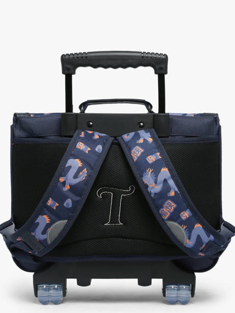 2-compartment Wheeled Satchel Tann's Blue les fantaisies g 42155 other view 3