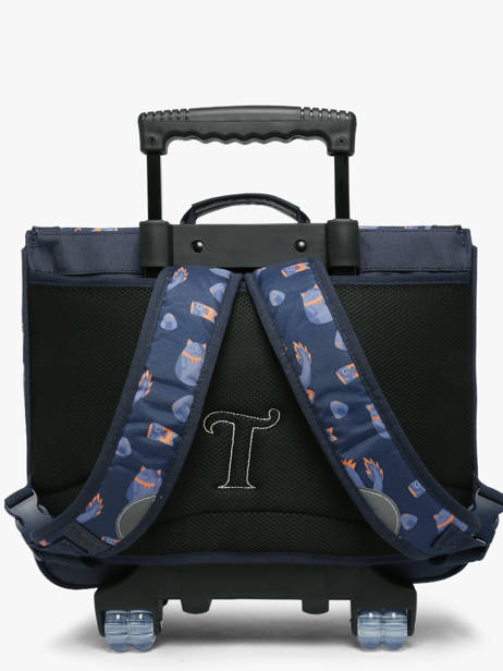 Cartable à Roulettes 2 Compartiments Tann's Bleu les fantaisies g 43155 vue secondaire 3
