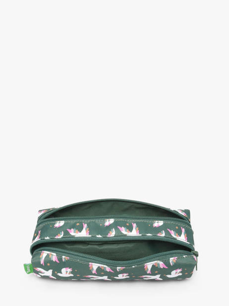 2-compartment Pouch Tann's Green les fantaisies f 12191 other view 1