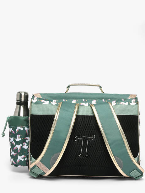 Cartable 2 Compartiments Tann's Vert les fantaisies f 44191 vue secondaire 3