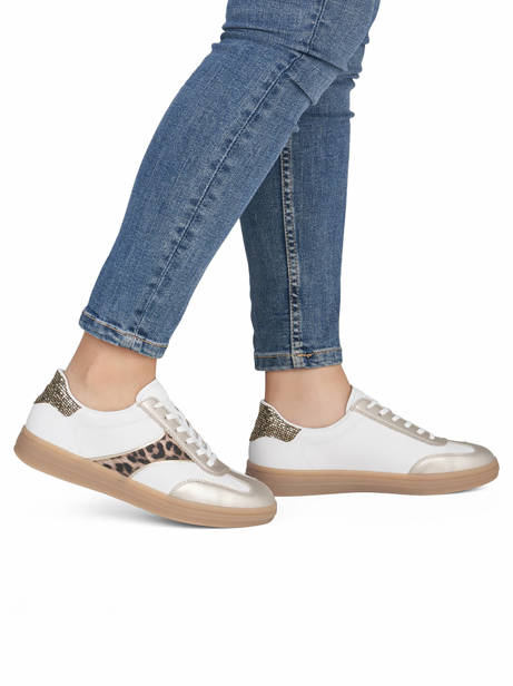 Sneakers En Cuir Remonte Blanc women 80 vue secondaire 1