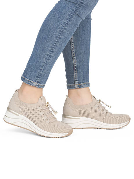 Platform Sneakers Remonte Beige women 60 other view 1