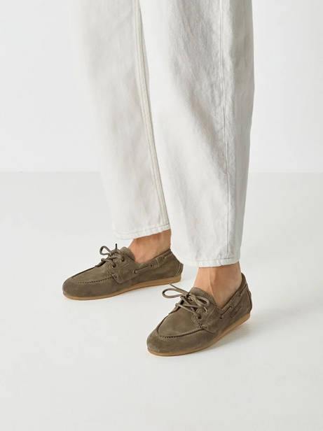 Boat Shoes In Leather Tamaris Green women 44 other view 1