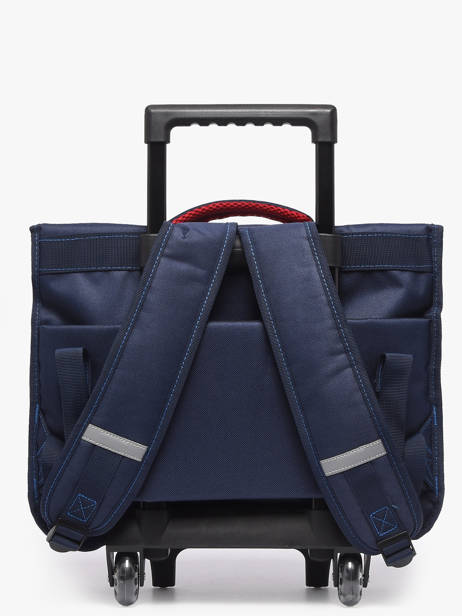 Cartable à Roulettes 2 Compartiments Paris st germain Bleu psg 26AP203K vue secondaire 4