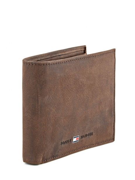 Wallet Leather Tommy hilfiger Brown johnson AM00660 other view 2