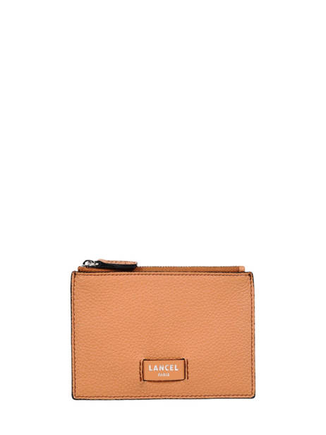 Leather Card Holder Ninon Lancel Brown ninon A10537