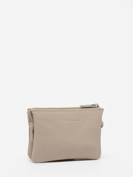 2-compartment  Coin Purse Leather Nathan baume Beige original n 302N other view 2